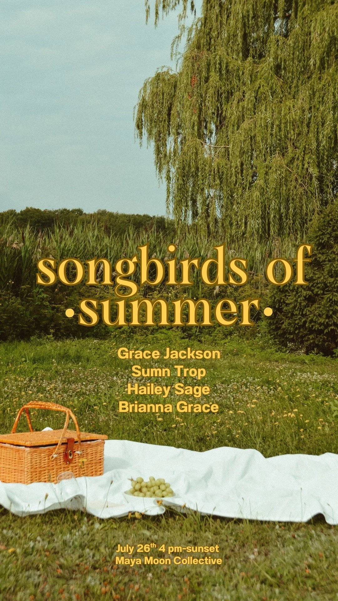 Songbirds of Summer: Live Music & Art
