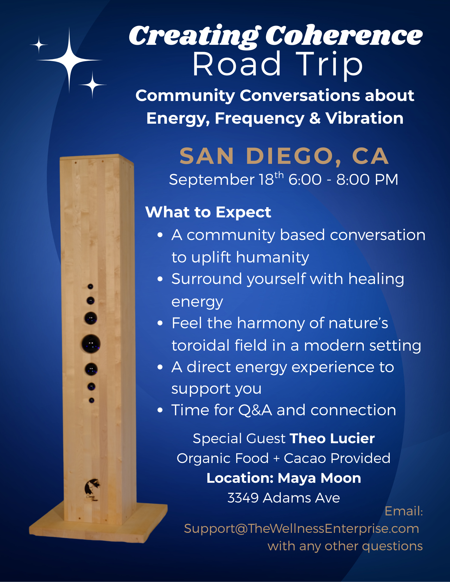 Creating Coherence Road Trip: Community Conversation about Energy, Frequency & Vibration