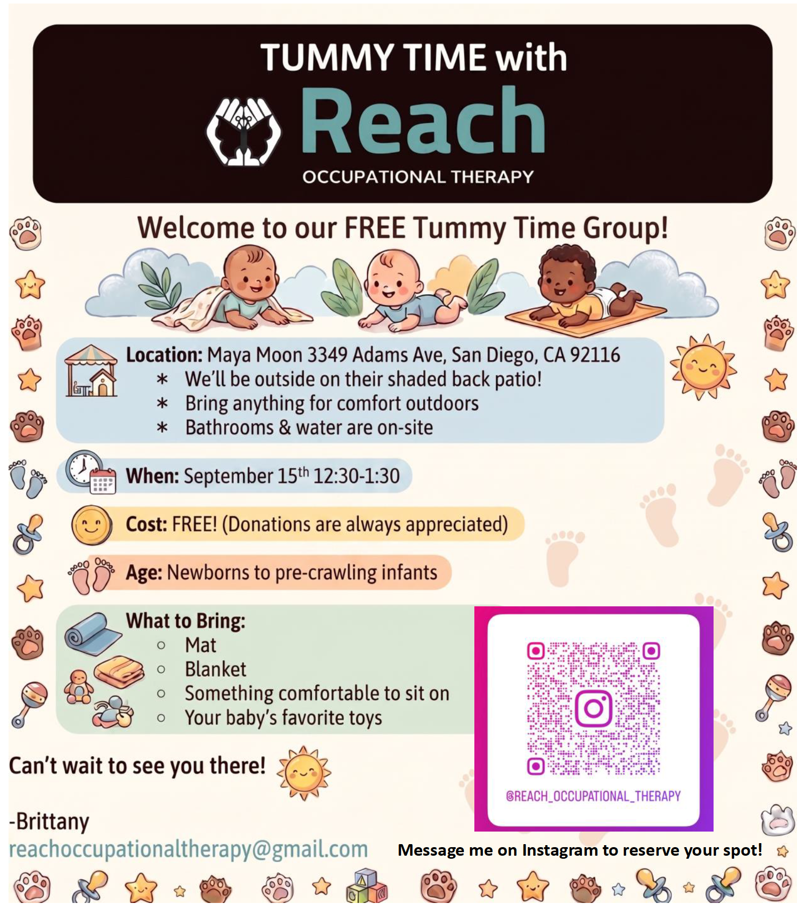 Tummy Time with Reach Occupational Therapy