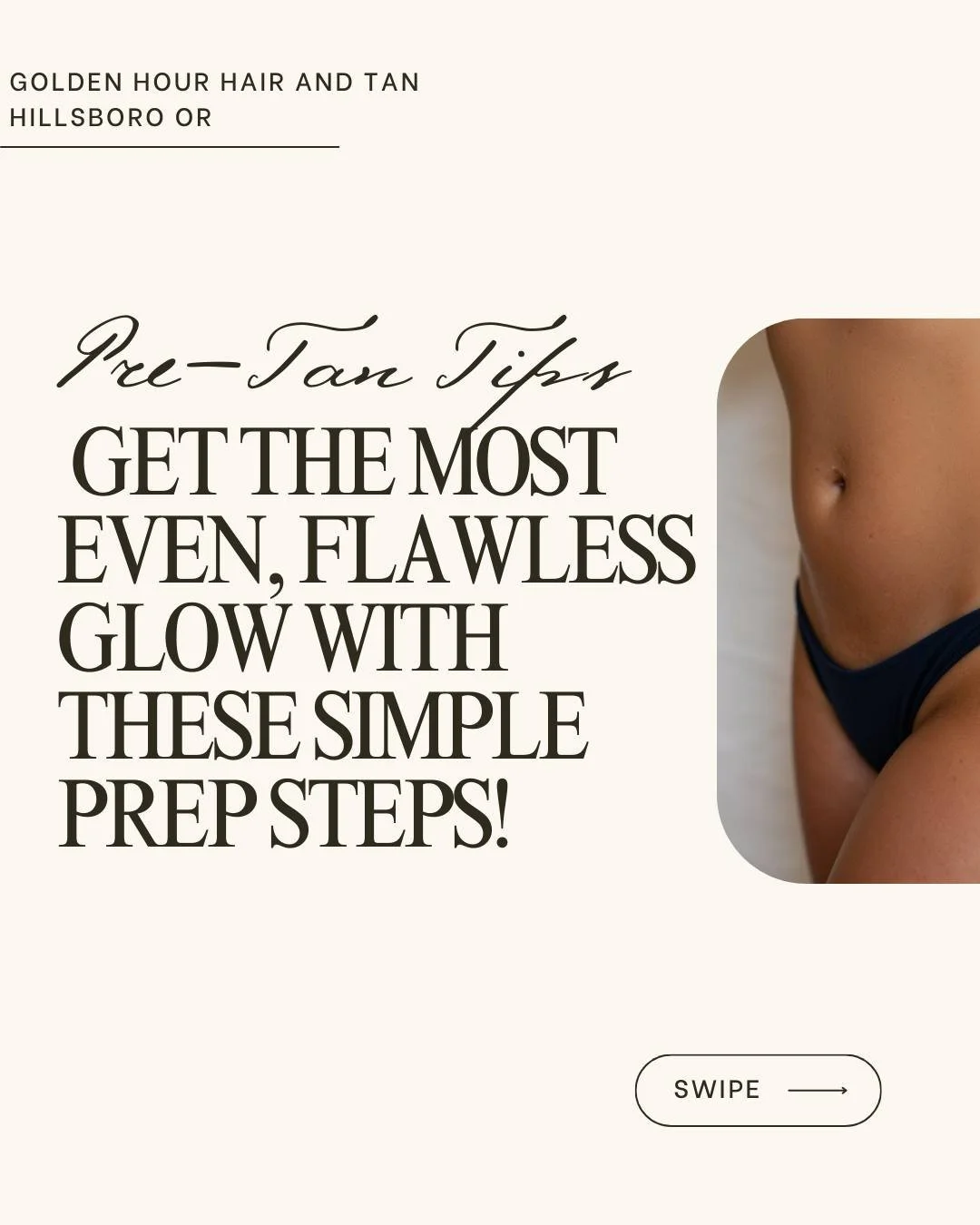 A flawless tan starts before your appointment.
Swipe for your simple December-friendly prep checklist! 🤍

➡️ Share this to your stories so you can find it later!

#spraytan #prep #sunlesstanningtips #goldenhour #sunless #tan #pdx #hillsboro #beavert