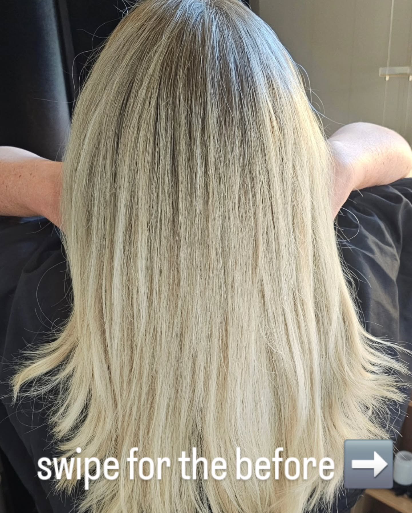 Hi I'm obsessed okay byeeee ☀️

Can you believe this was mainly just a gray blending service? With hardly any lightener we were able to brighten the blonde, blend the grays, and ensure more seamless growth for months to come!