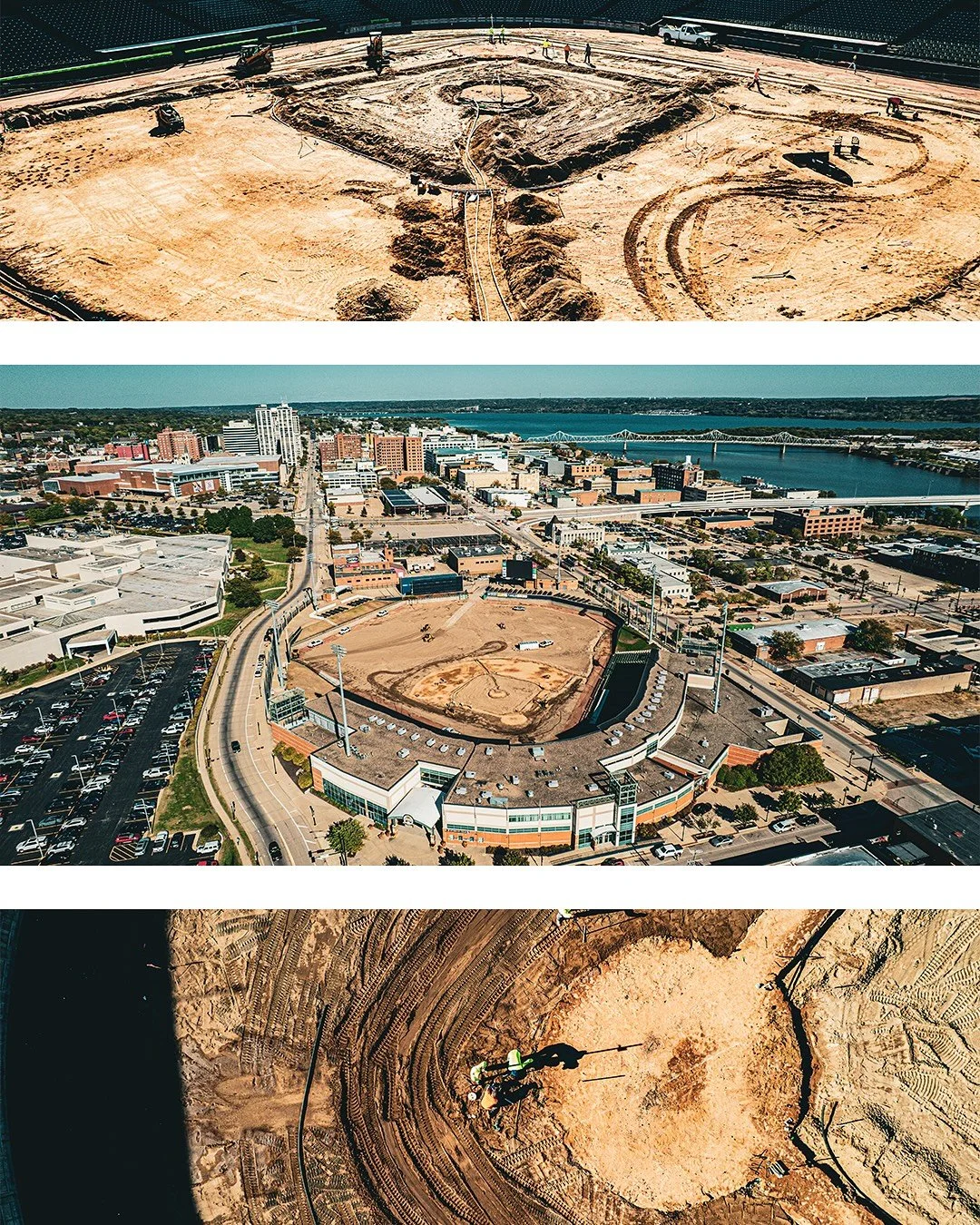 Progress at Dozer Park in photo form 🚜🏟️🧢

#DozerPark #PeoriaIL #BallparkUpdate #PeoriaChiefs #StadiumVibes #ConstructionProgress #BaseballReady