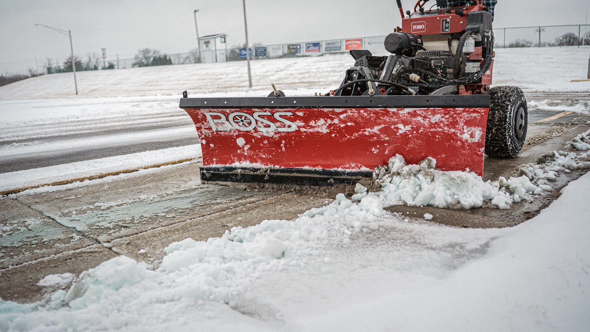 Commercial snow removal.