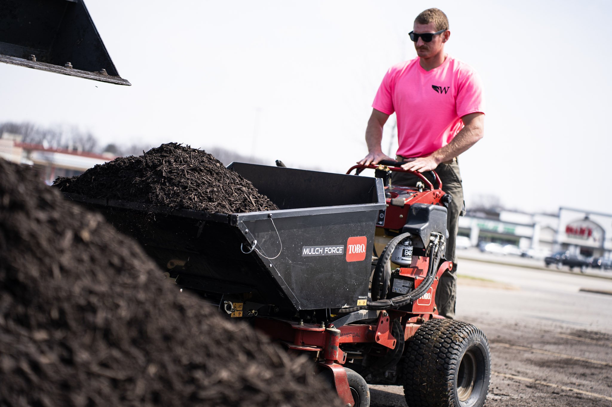 Mulch Install Photo.