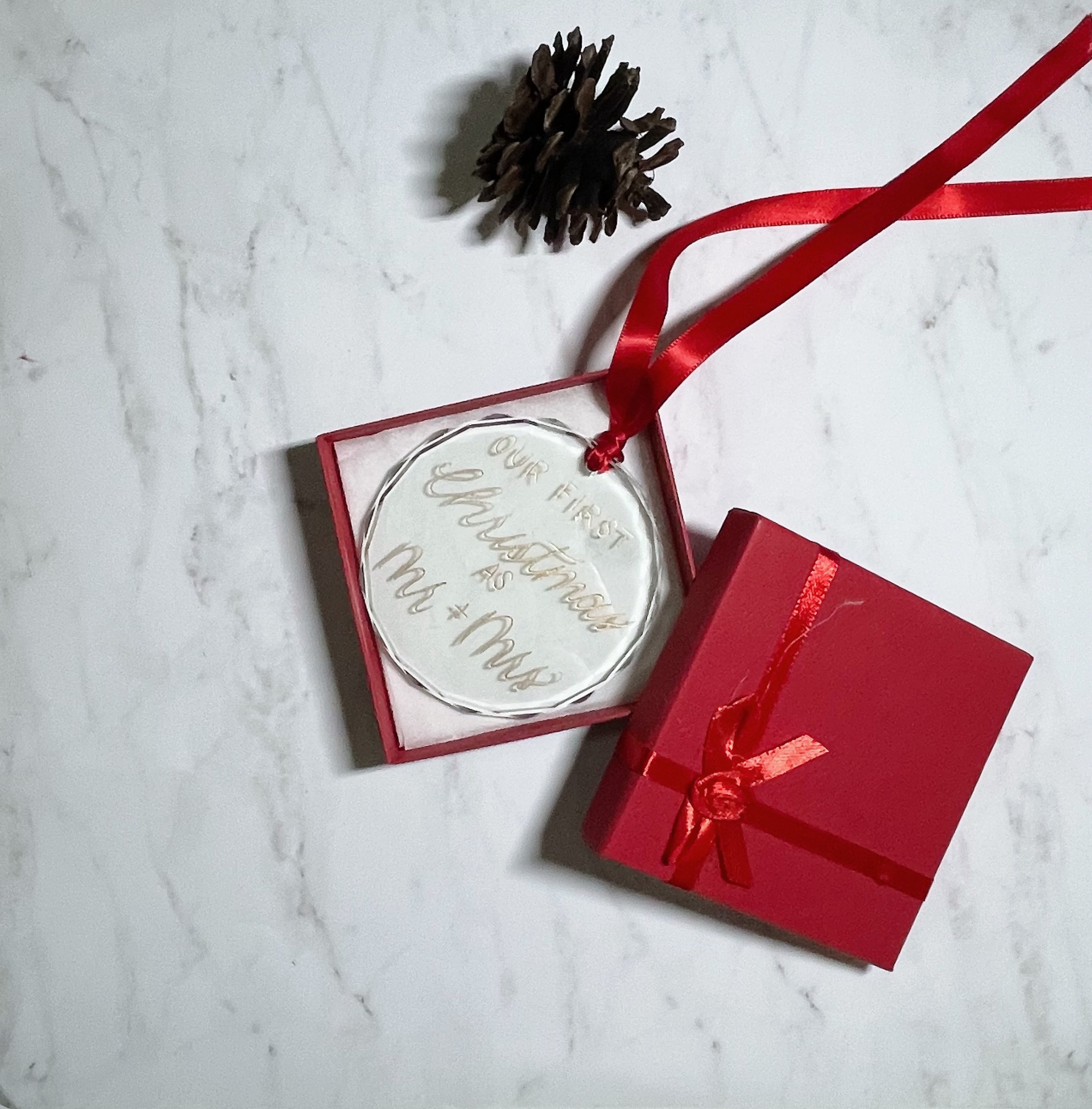 Custom Glass Ornament Engraved Letter Crafted Ink.jpg