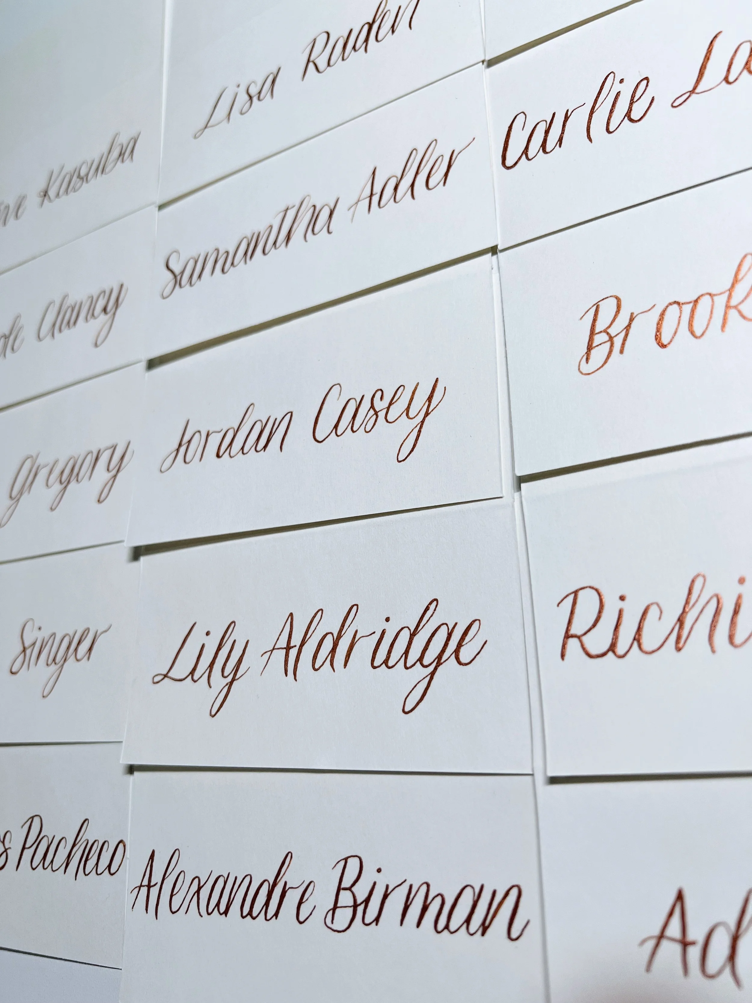 LCI Place Cards Beige and Copper.JPG