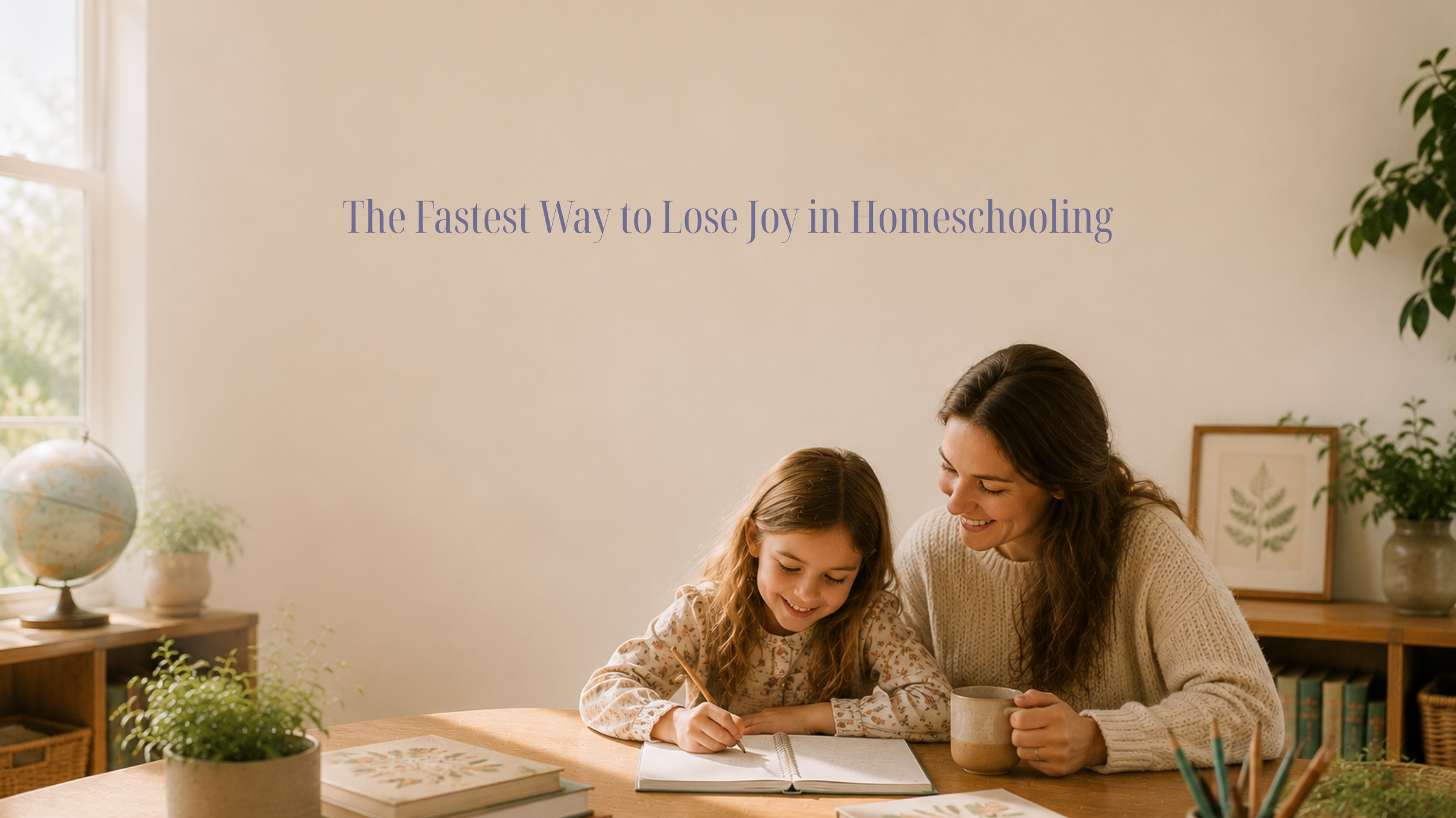 The Fastest Way to Lose Joy in Homeschooling