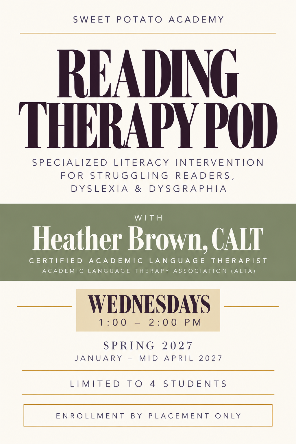 Sweet Potato Academy Wednesday Reading Therapy Poster.png