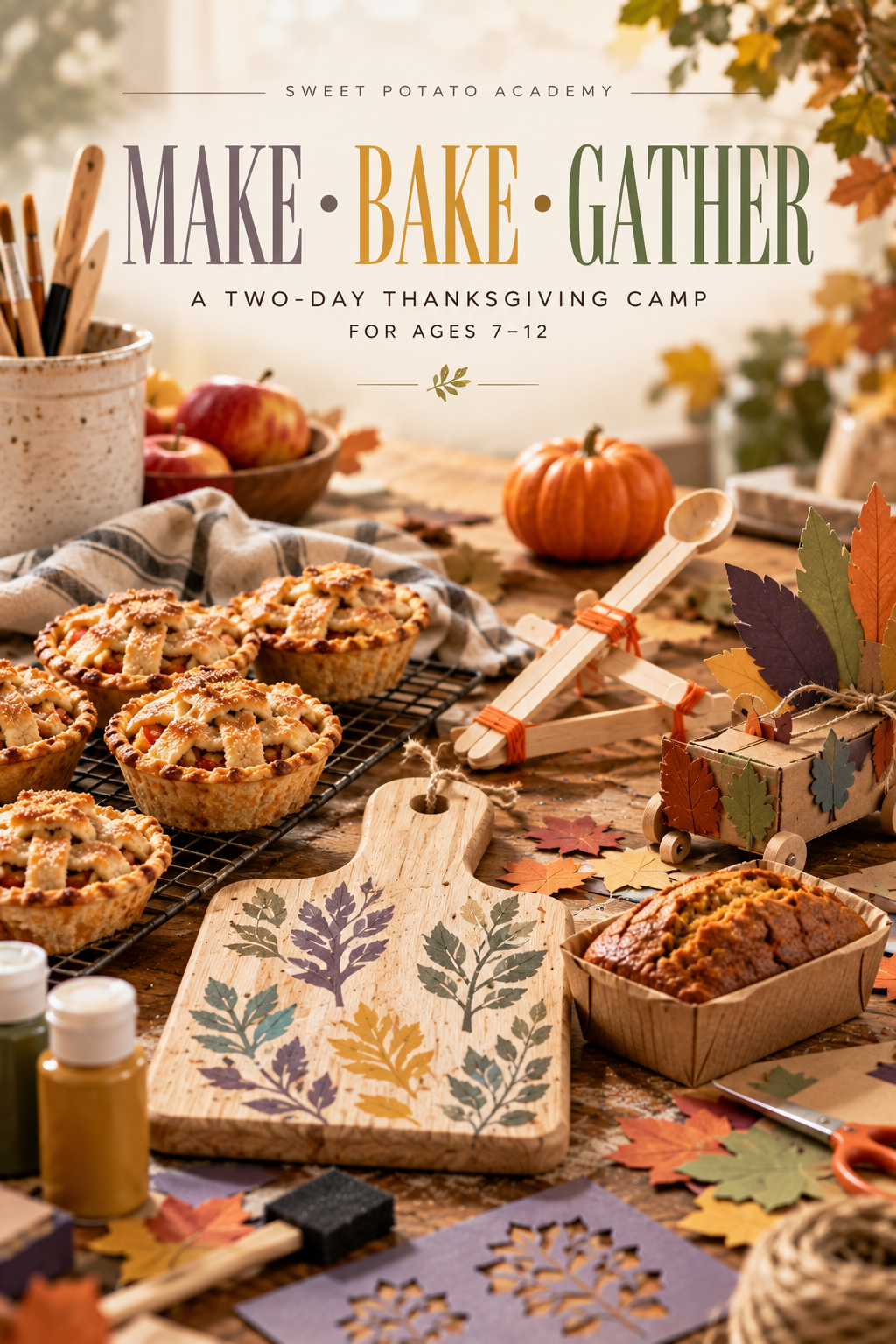 MAKE • BAKE • GATHER: Thanksgiving Camp