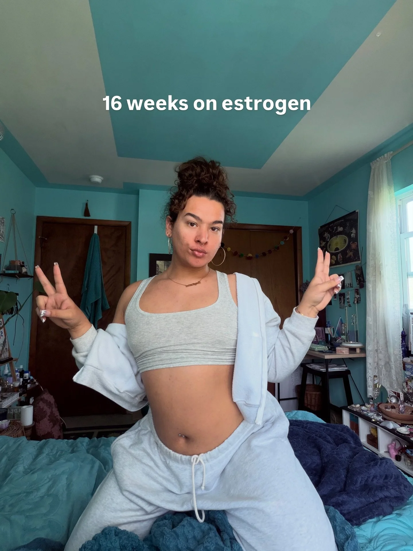 Taking my time 🥰🥰 16 weeks on estrogen today and I couldn&rsquo;t be happier or more grateful 💗💗💗

#trans #transjoy #transcreator #fyp #hrt