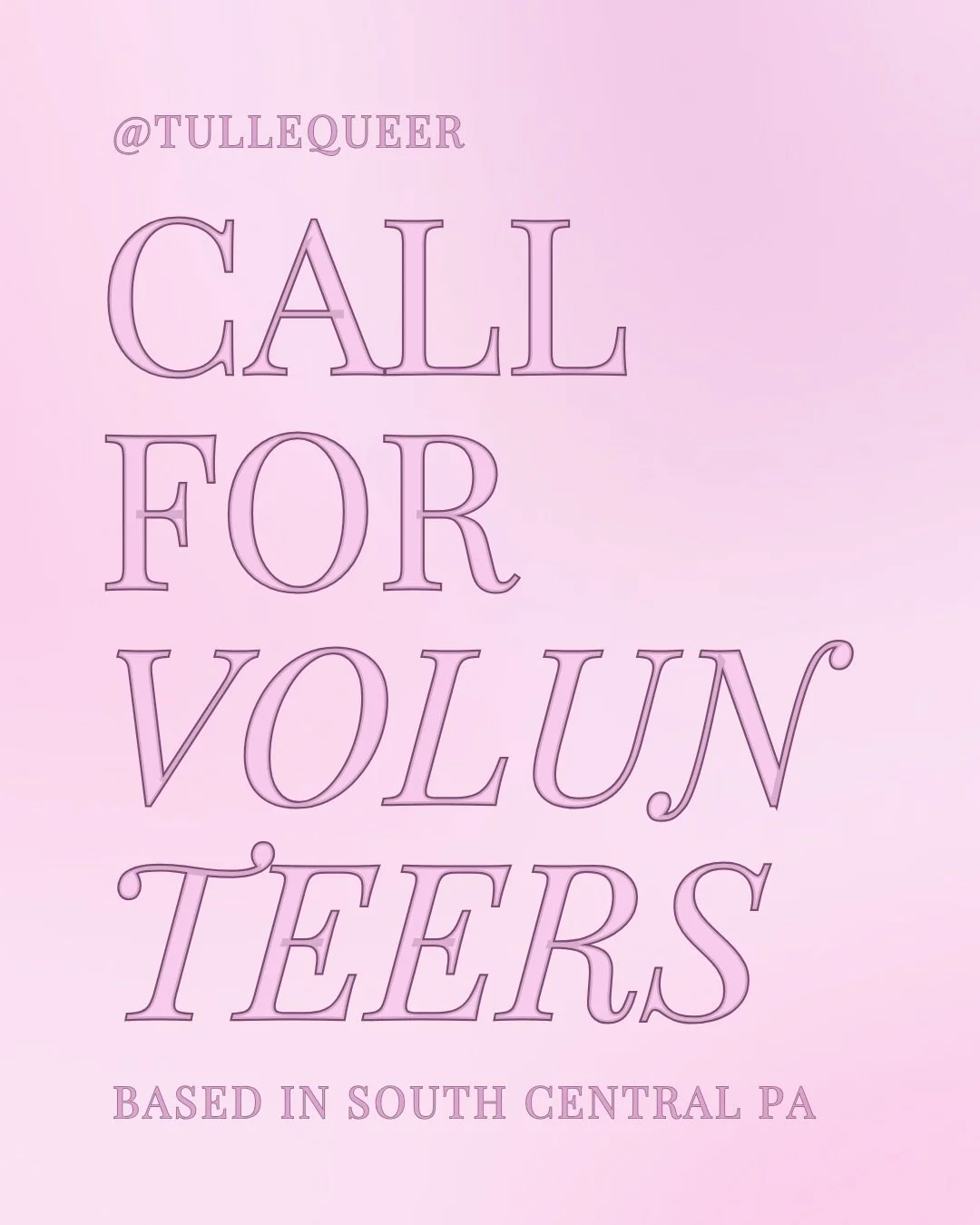 The 5th season of #TulleQueer &ldquo;T5T&rdquo; is coming to Lancaster, PA on June 12th. 💌

Each year, I select a list of LGBTQ+ community icons and invite them into a free photoshoot experience to honor and celebrate their light as a small-town que