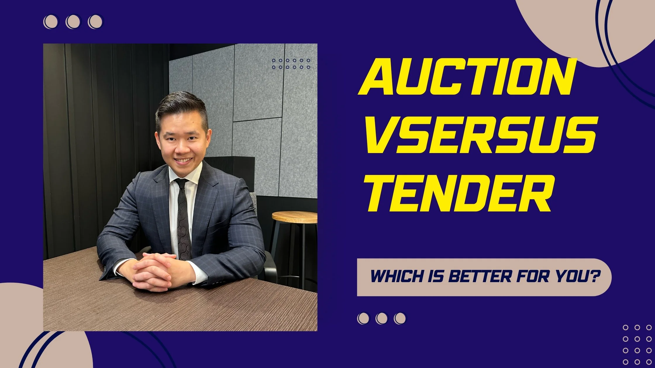 Auction vs Tender - which is better?