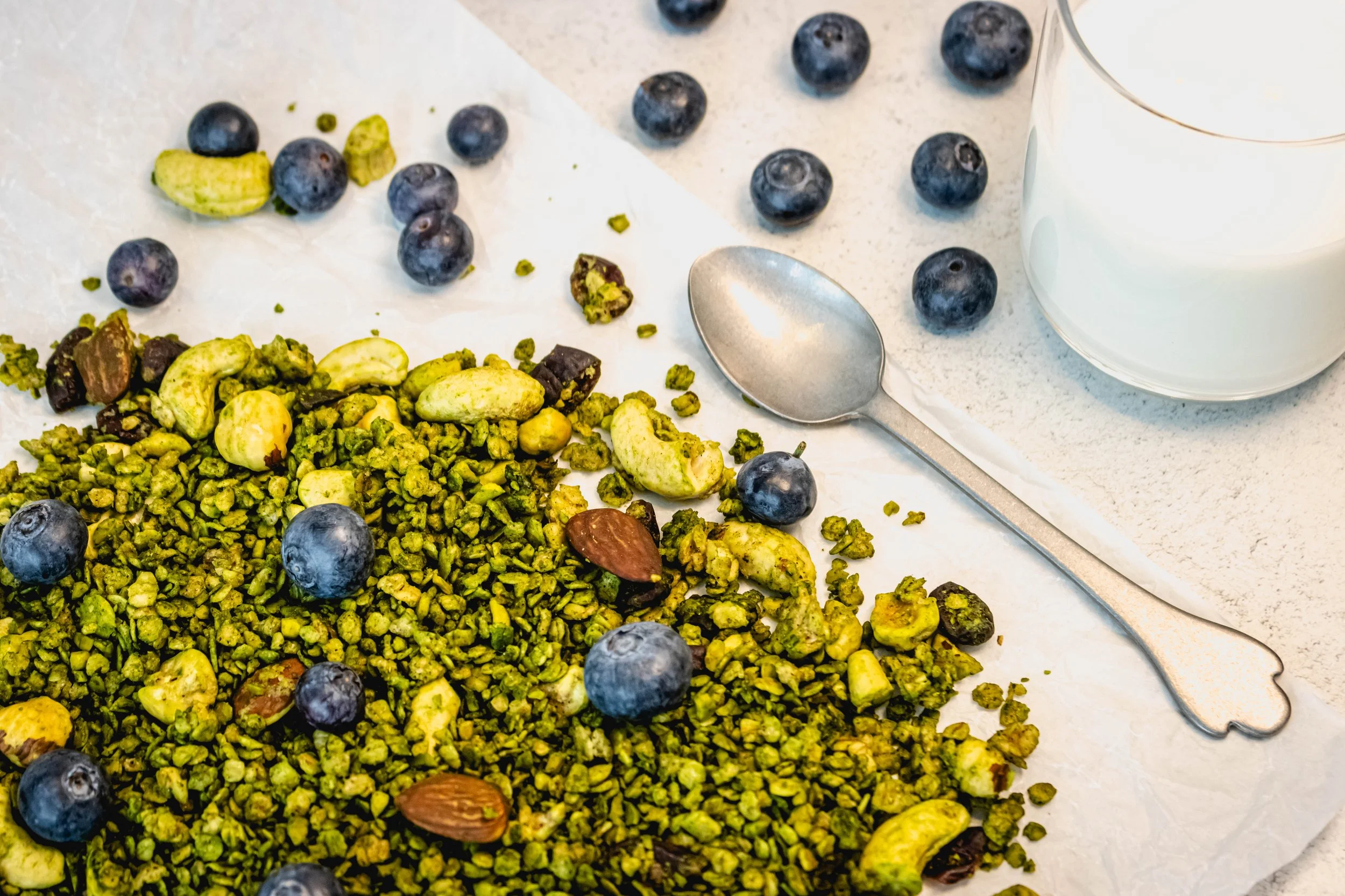 Matcha Blueberry Granola - LUCE Bakery & Patisserie