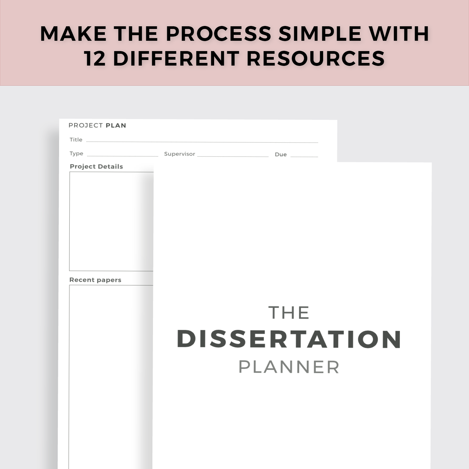 digital dissertation planner