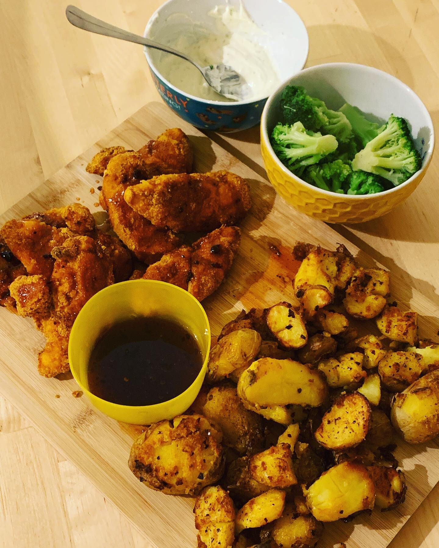 Hot honey chicken with smashed chilli potatoes and a chilli honey sauce.

Cooking really distracts me from chronic pain and helps me feel like I&rsquo;ve achieved something.

Sometimes it makes my pain worse the next day but having something else to 