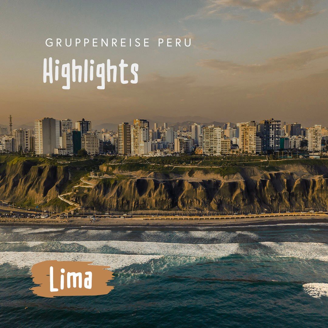 Willkommen in Lima, der pulsierenden Hauptstadt Perus, wo Geschichte auf Moderne trifft und unsere Gruppenreise am 01. Mai startet! 😍

Unsere Lima-Tour entf&uuml;hrt dich auf eine Reise durch die kulturellen Sch&auml;tze dieser lebendigen Metropole.