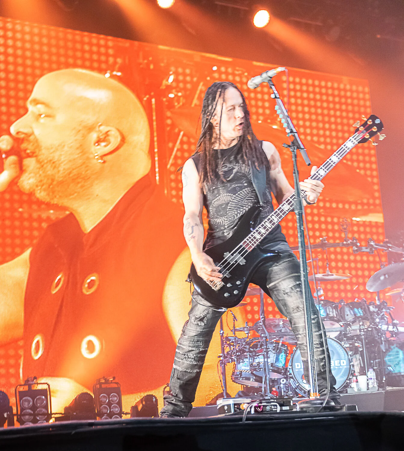 John Moyer - Disturbed live at Alexandra Palace