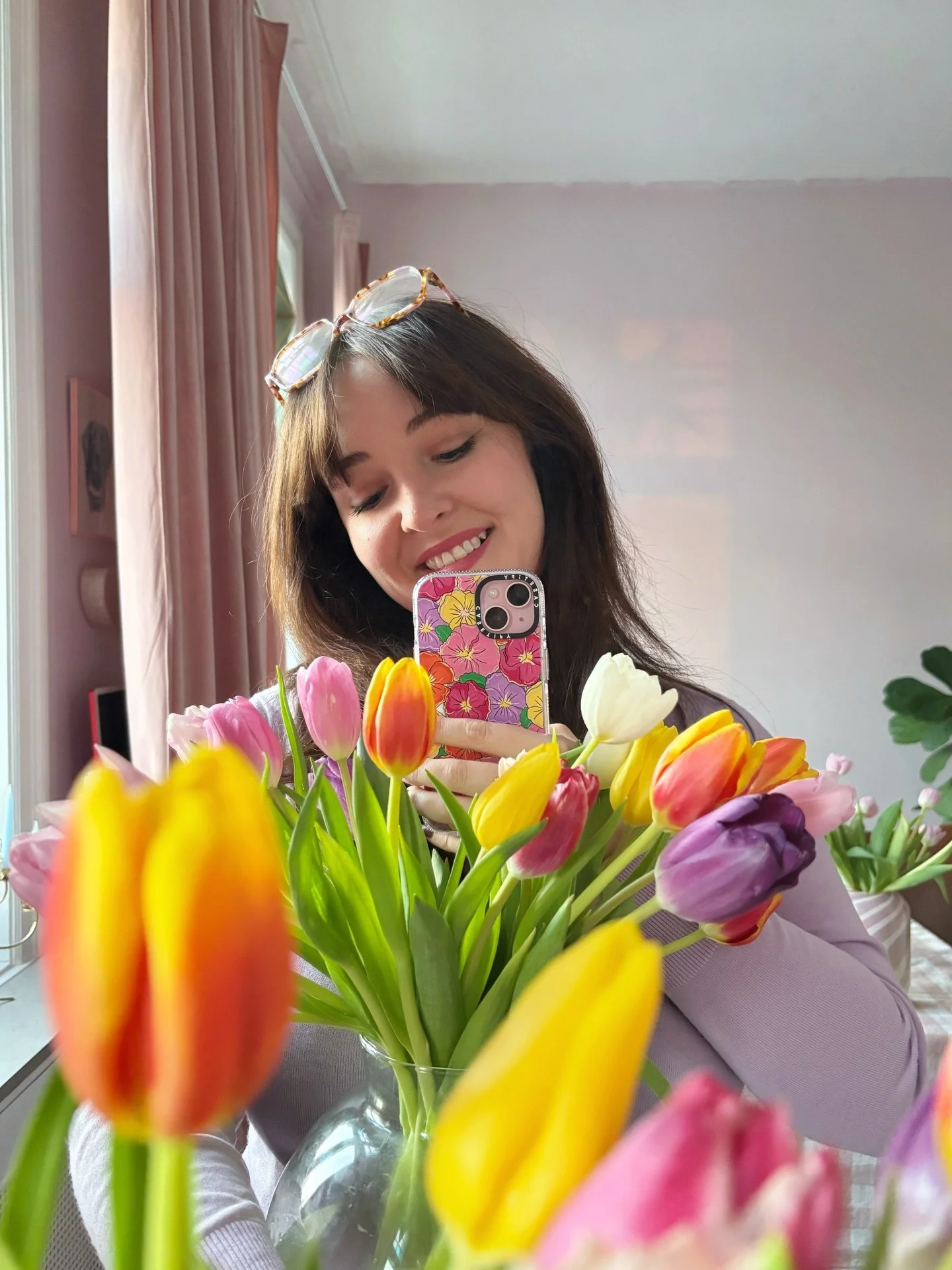 Back in the studio and ready for a very bright and colourful 2026. Starting the week with fresh blooms for the fresh work year - and a sneaky peek at new things coming this month for @casetify 👀💐🌼