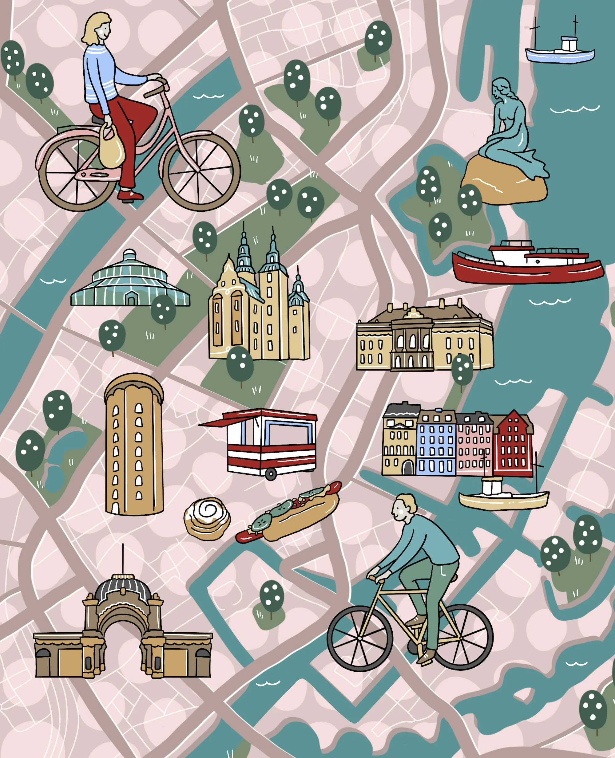 Copenhagen Illustrated Map — Megan McKean │ Australian designer 