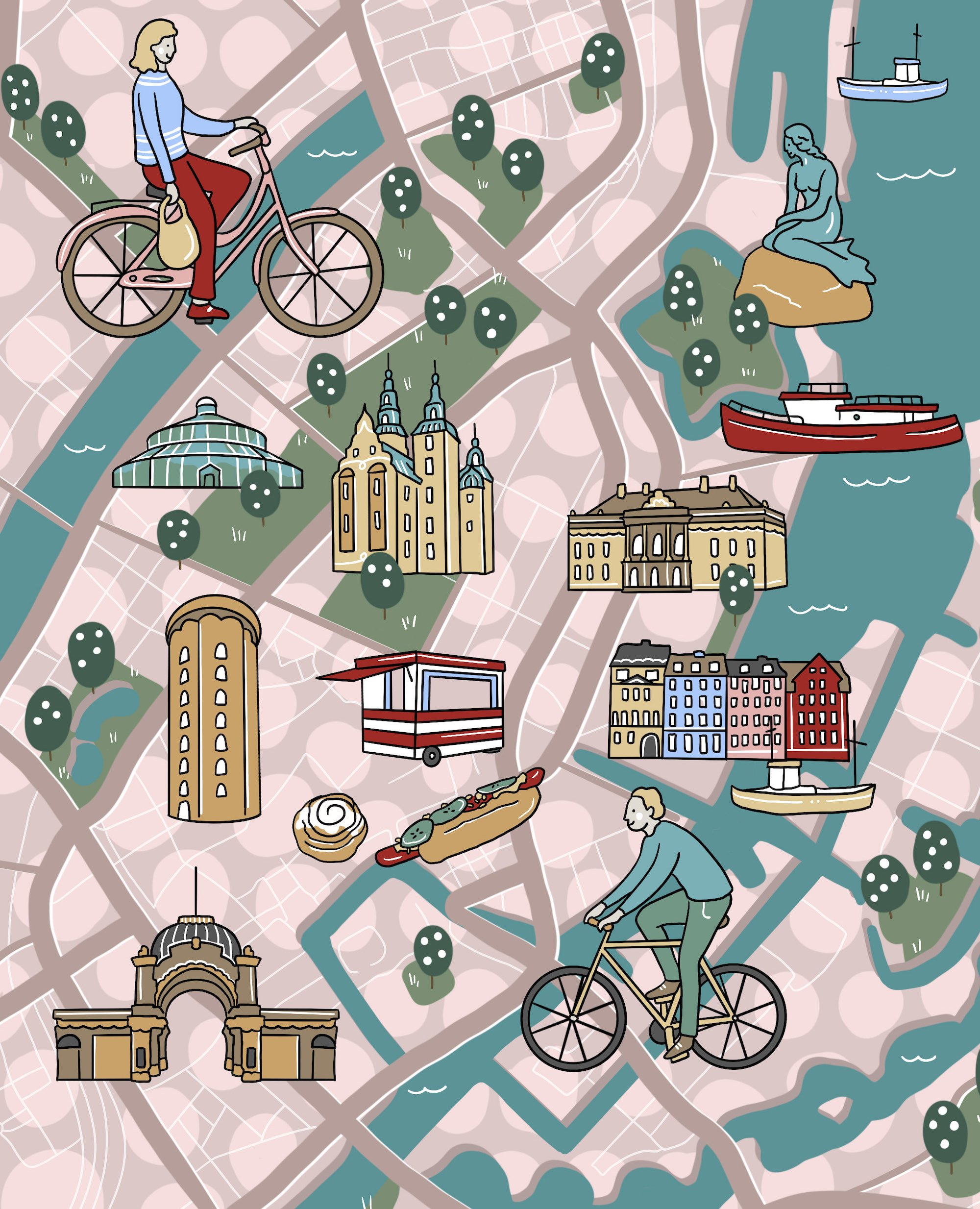 Copenhagen Tourist Map