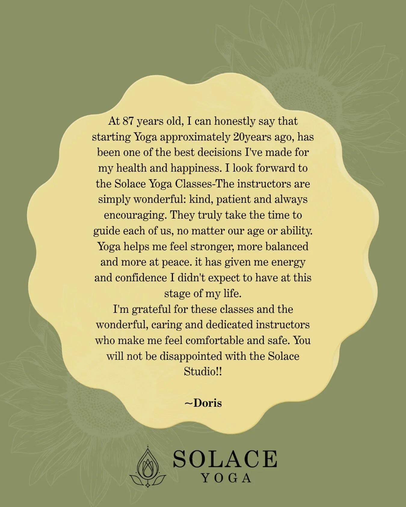 Yoga doesn&rsquo;t ask when you started or how old you are&hellip; it simply invites you to show up. There&rsquo;s a place for you here at Solace Yoga. #solaceyogastudio #concord #kannapolis #harrisburg #yoga