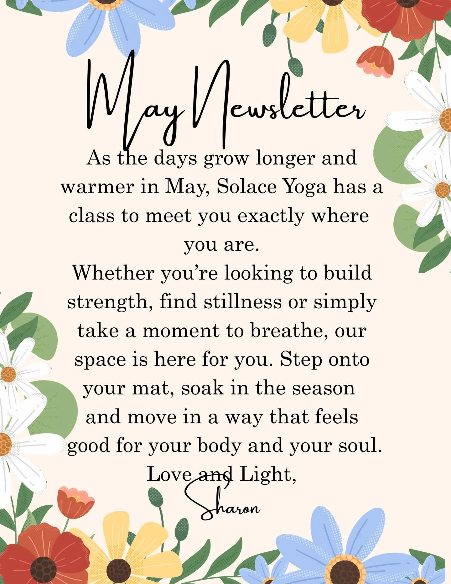 A letter from our Owner&hellip;
#solaceyogastudio #yoga #concord #kannapolis #harrisburg