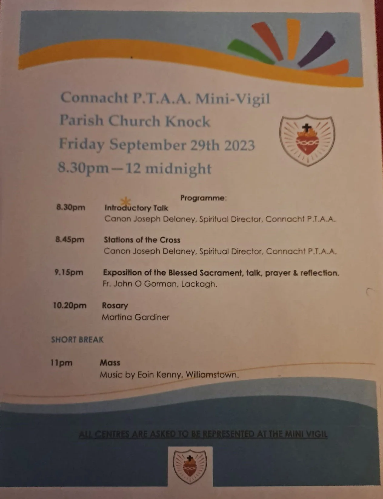 Connacht PTAA Mini Vigil