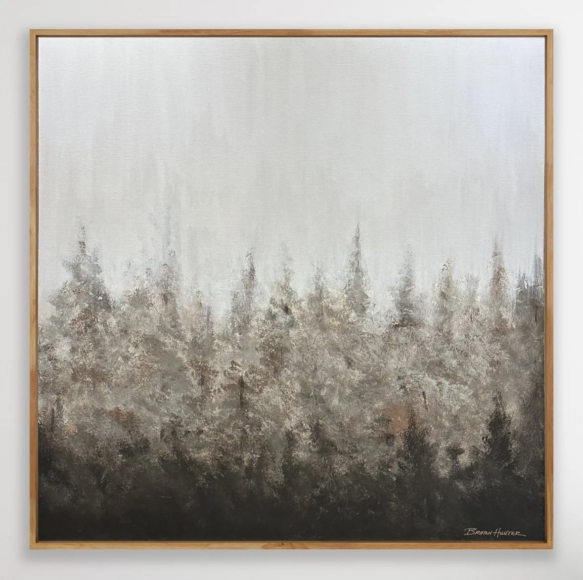 Evergreens in Mist 36"x36" Acrylic on Canvas 2023  IN USE