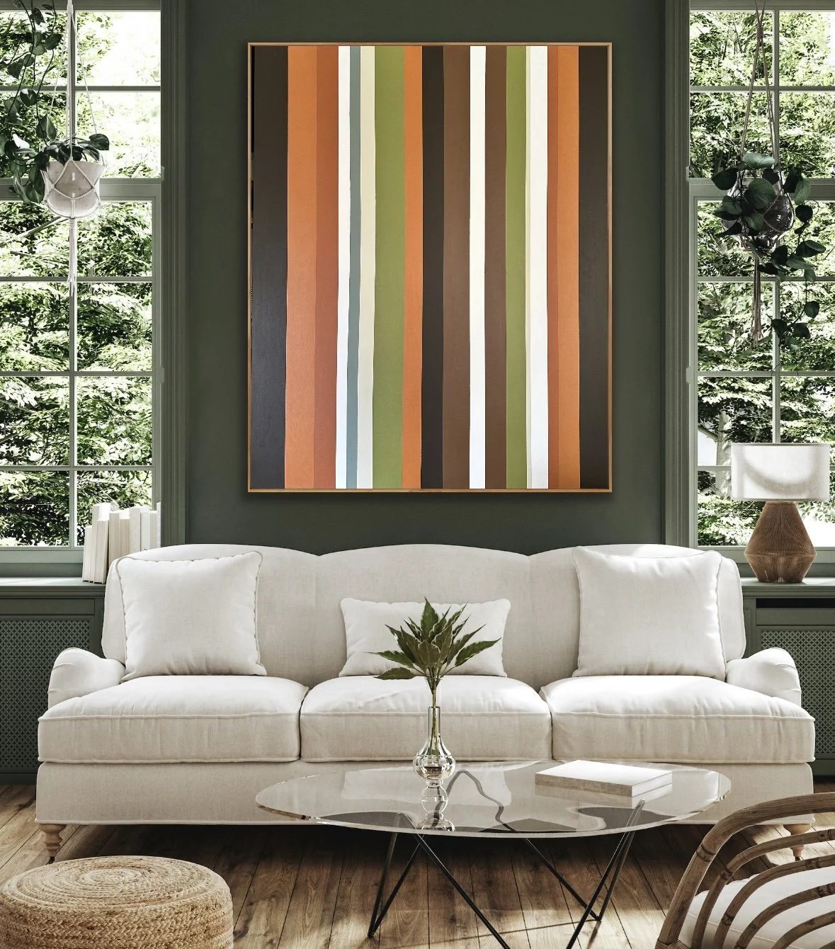 Stripes II  5'x6' Acrylic on Canvas 2023 SOLD