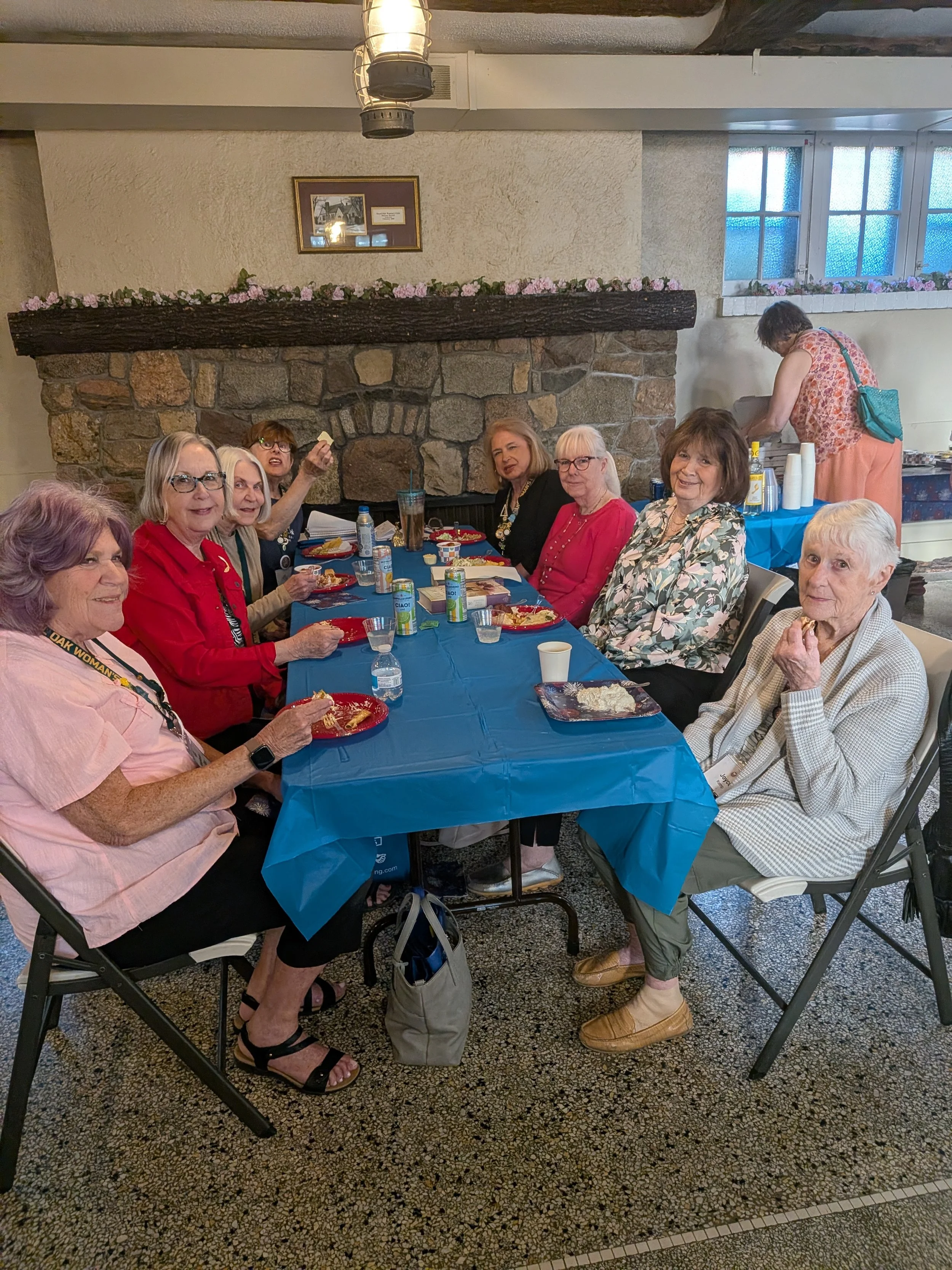 Dinner at the clubhouse