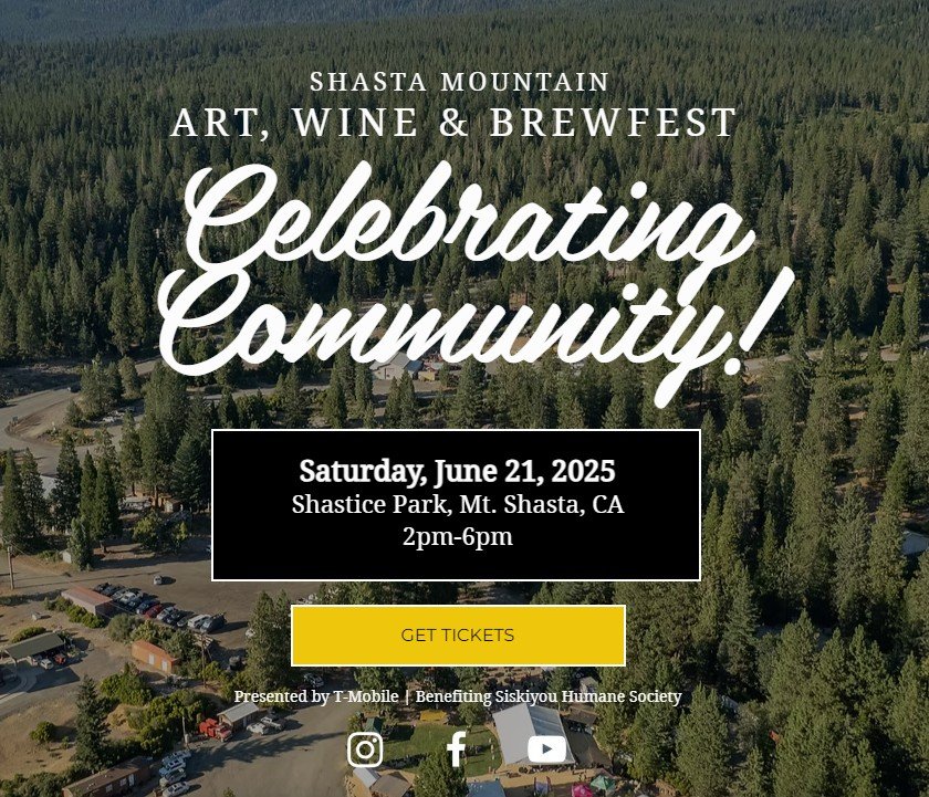 Shasta Mountain Art, Wine, & Brew Fest