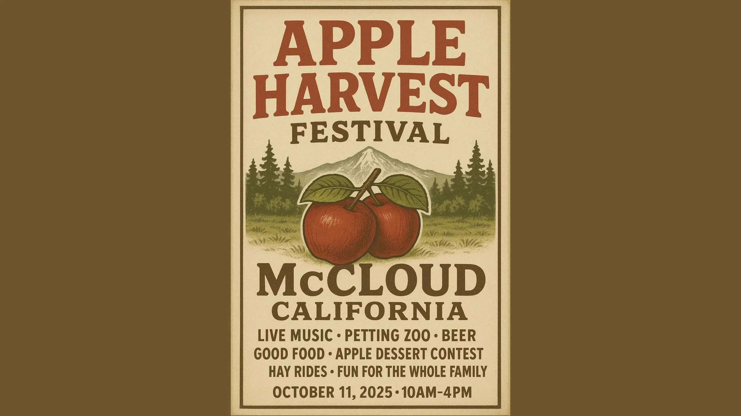 MCCLOUD APPLE HARVEST FESTIVAL