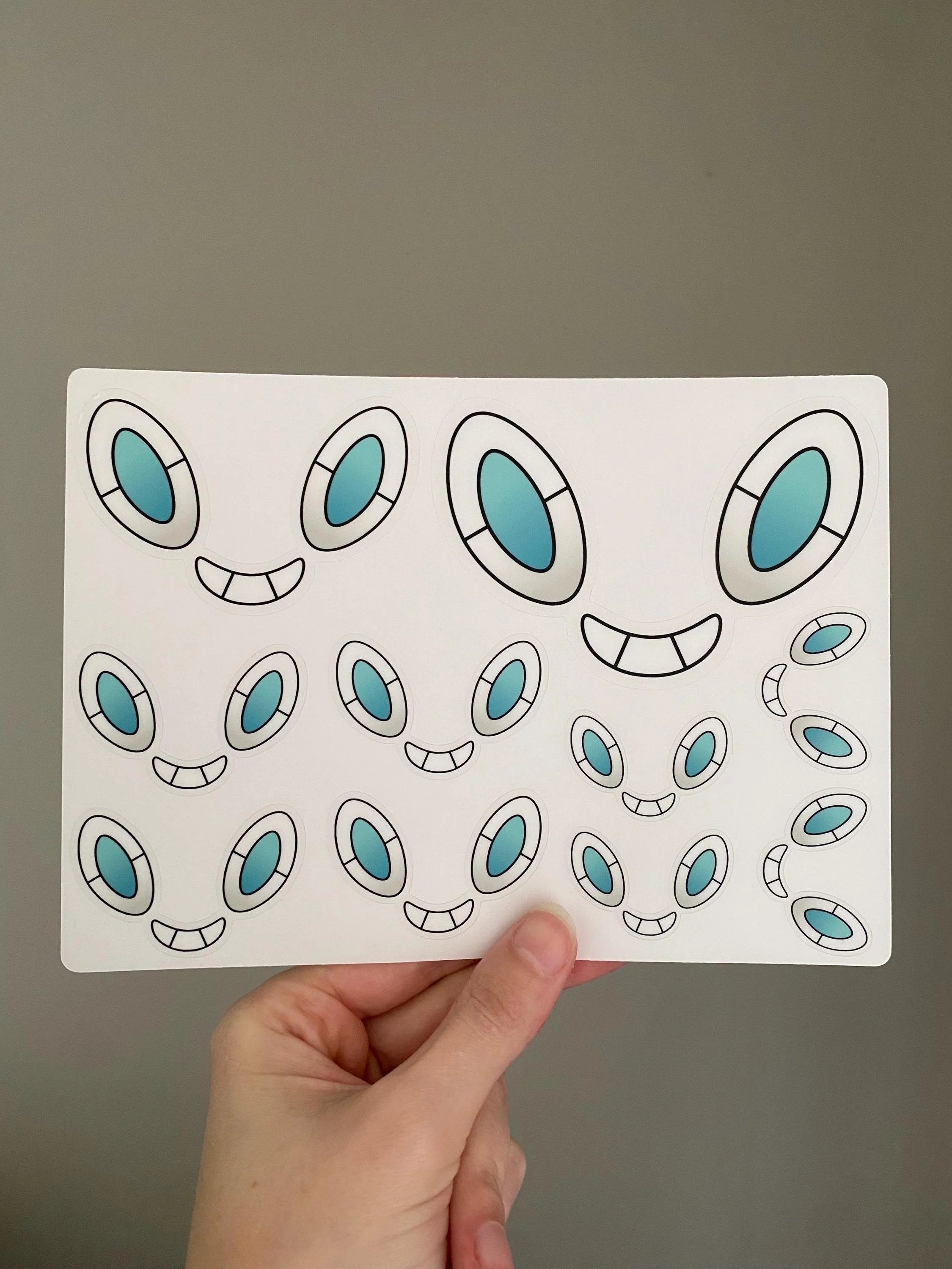 Rotom Face Transparent Stickers