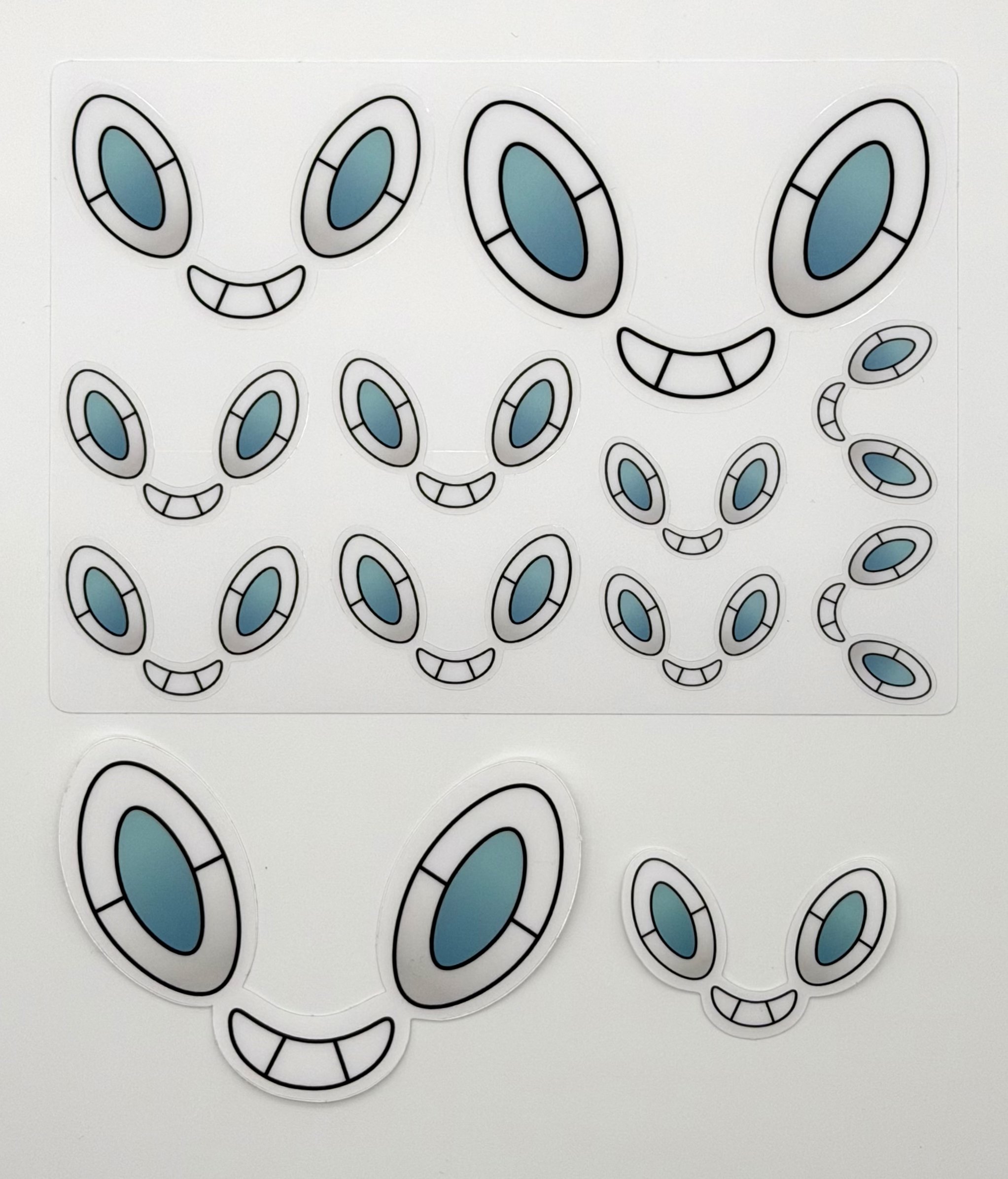 Rotom Face Transparent Stickers