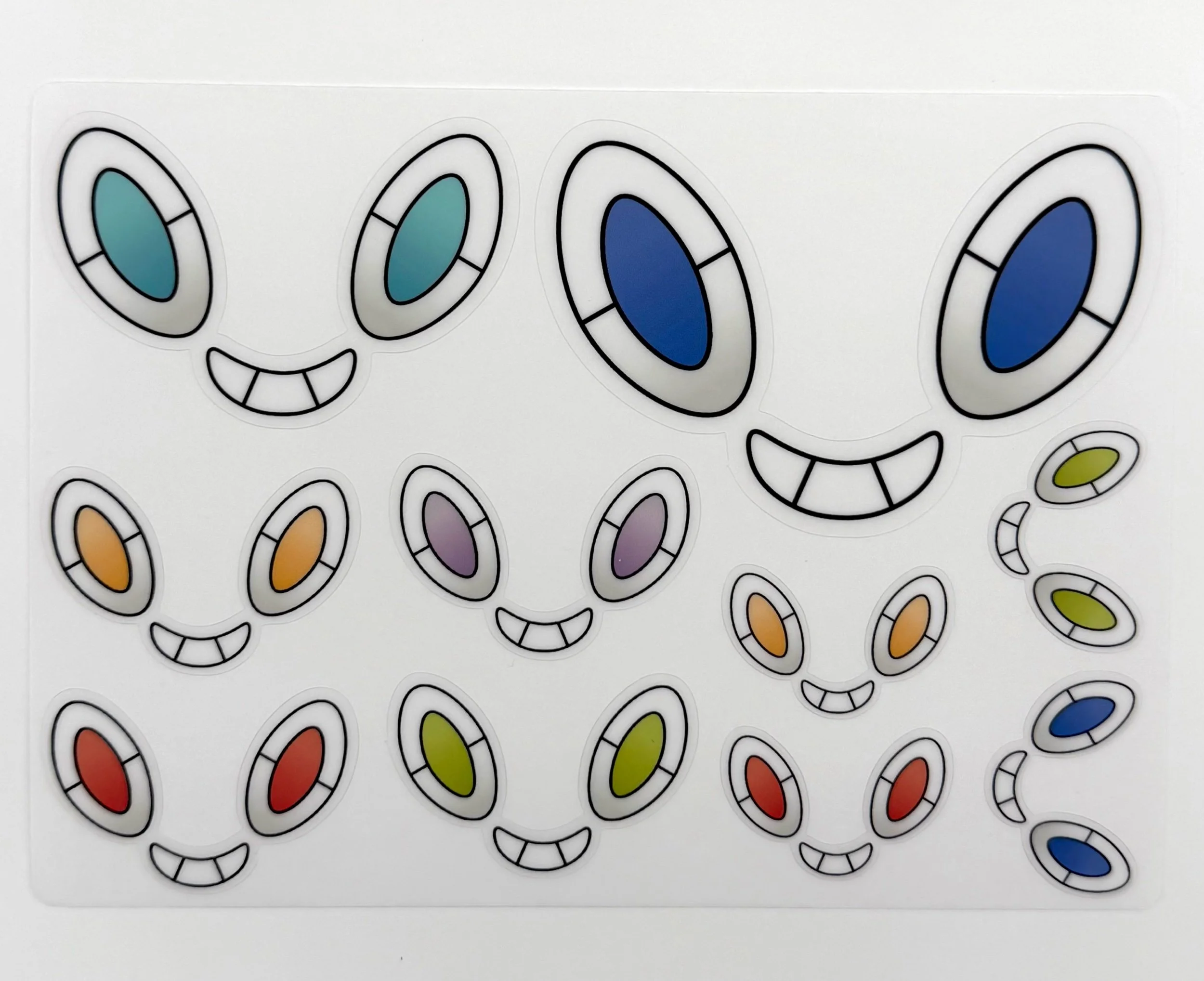 Rotom Face Transparent Stickers
