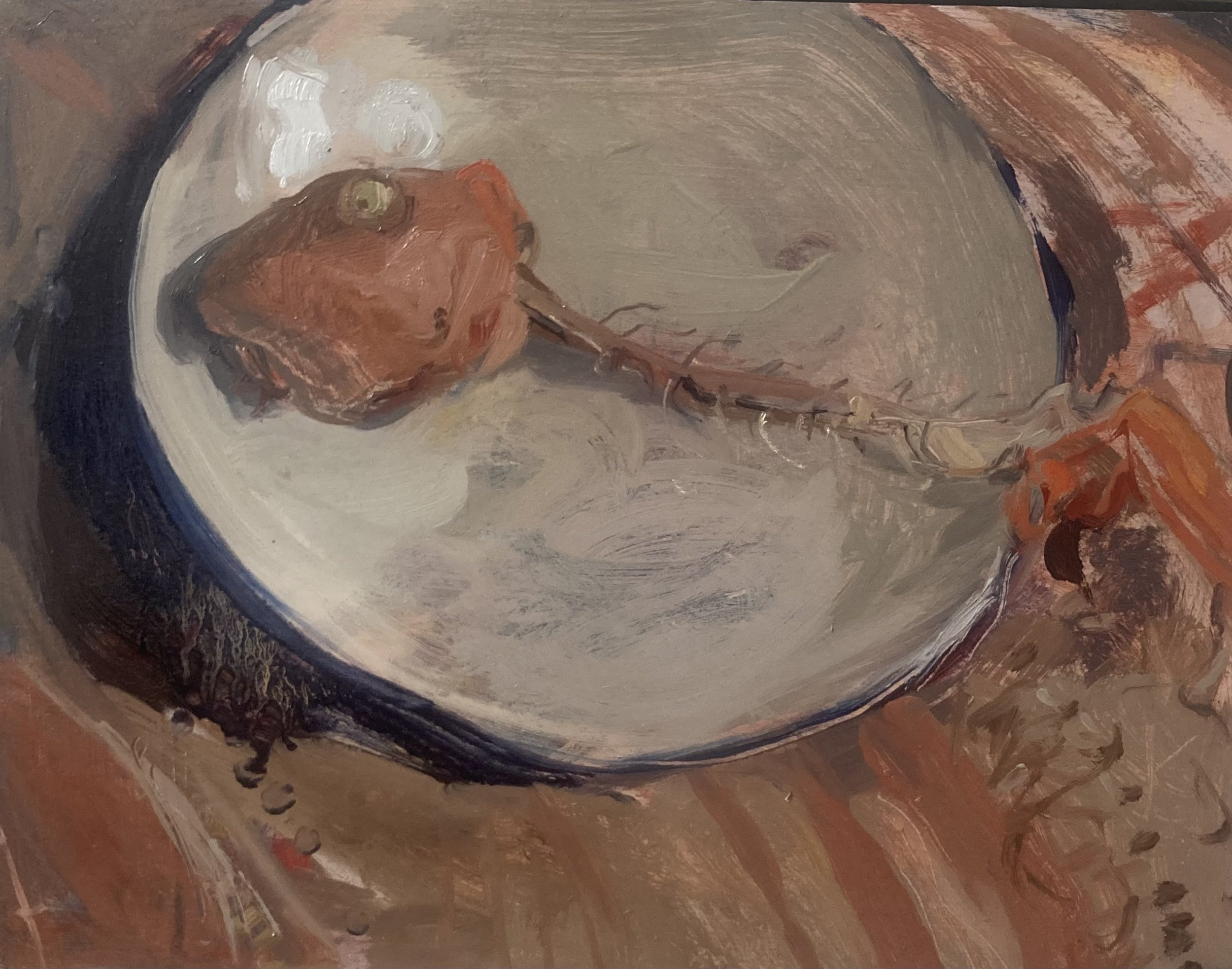 'Finished Fish'
oil on board
30x40cm