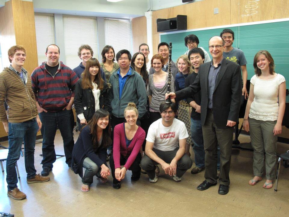 My non-related family, who will always feel like family. Mr. James Campbell and his studio, Indiana University 2012.