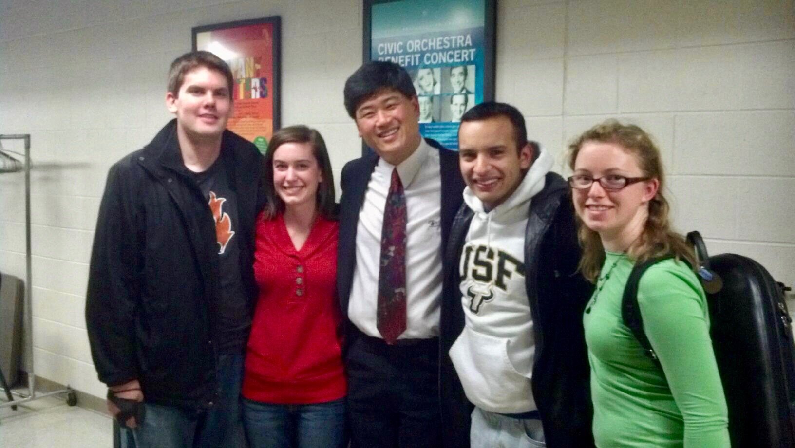 With Mr. John Bruce Yeh and some of his other students during my masters' degree