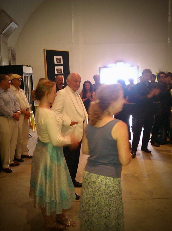 Working with maestro Lorin Maazel at his Castleton Festival, 2012