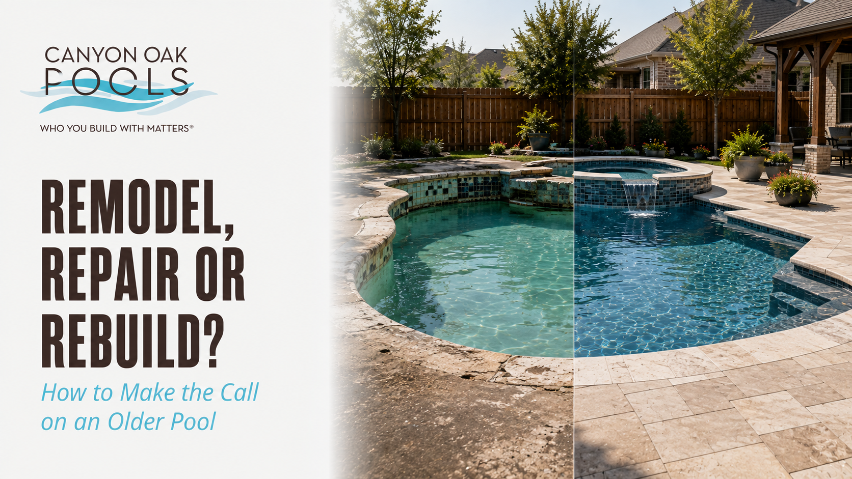 Remodel, Repair or Rebuild? How to Make the Call on an Older Pool