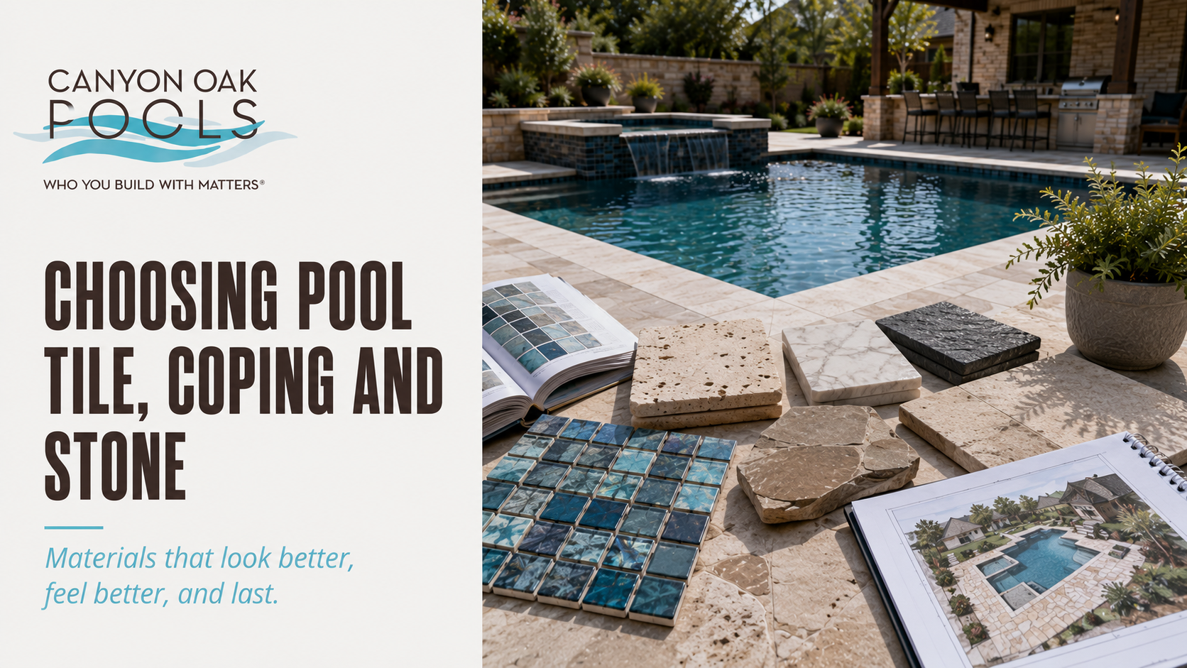 Choosing Pool Tile, Coping and Stone for a Texas Backyard