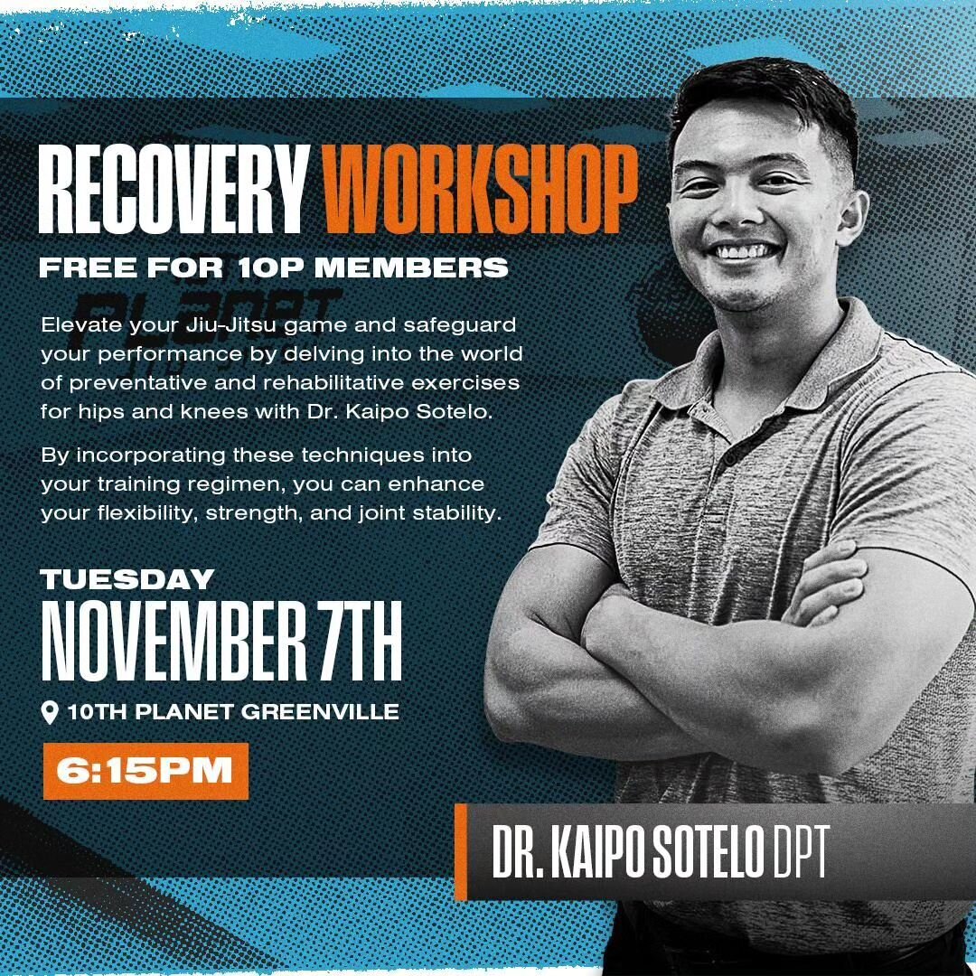 🚨ATTENTION 🚨

All Members be sure to join us next Tuesday, 11/7, at 6:15 PM for a 30-minute workshop followed by a Q-&amp;-A session with @dr.kaiposotelo where he'll focus on Knee &amp; Hip related recovery that will be sure to help elevate your ga