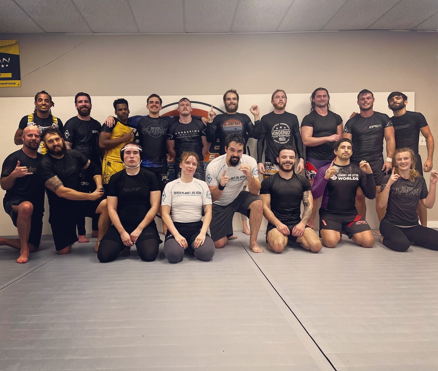 First #CombatJiuJitsu practice in the books! 👋🏾🔥 We&rsquo;re back at it next Tuesday at 7PM, be there! #10PGVL #yeahTHATgreenville #nogi #CJJ #10thPlanetJiuJitsu #greenvillesc #gvltoday #gvl