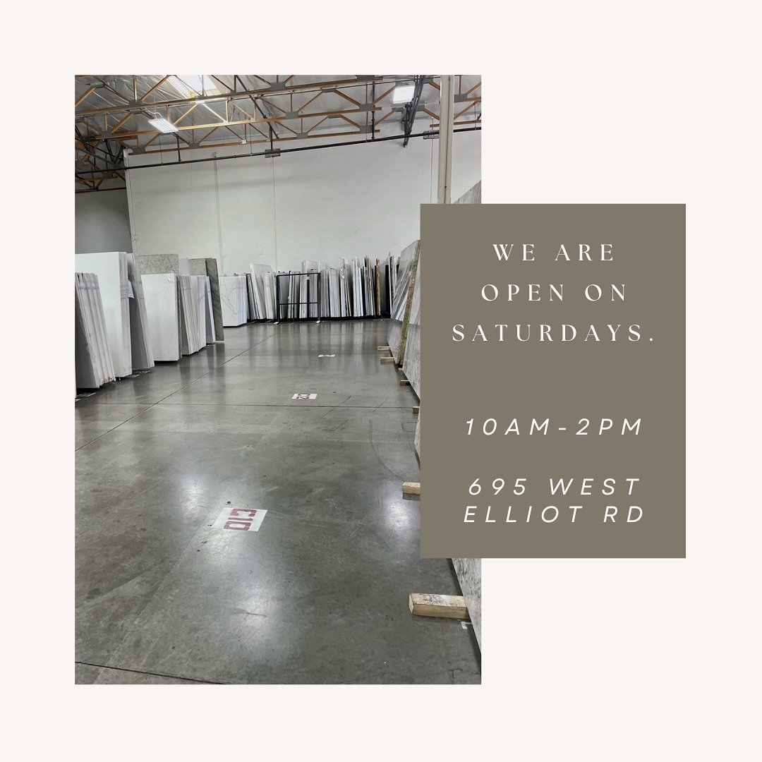 Stop by and visit us on Saturdays! 

Arista Hours:
Monday-Friday 8am-5pm
Saturday 10am-2pm

Give us a call at 480-659-0222 to have your slabs pulled before you arrive, or you are welcome to walk-in!

#aristastones #interiordesigner #stonesupplier #st