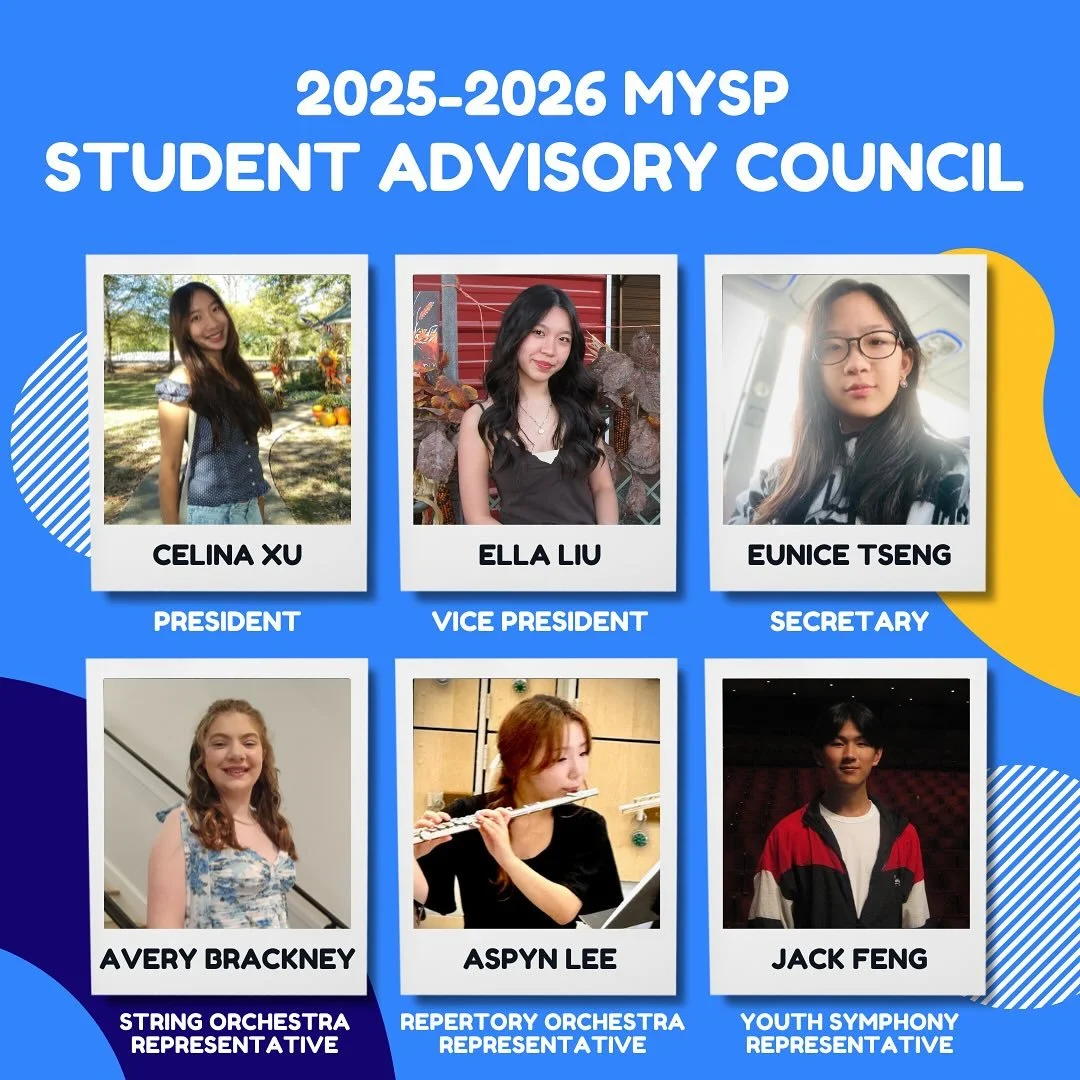 Introducing the 2025-2026 MYSP Student Advisory Council! 🎉

We're thrilled to announce our SAC leadership and members for this season. These incredible students represent the voice of our MYSP community and help shape the future of our program. We'r