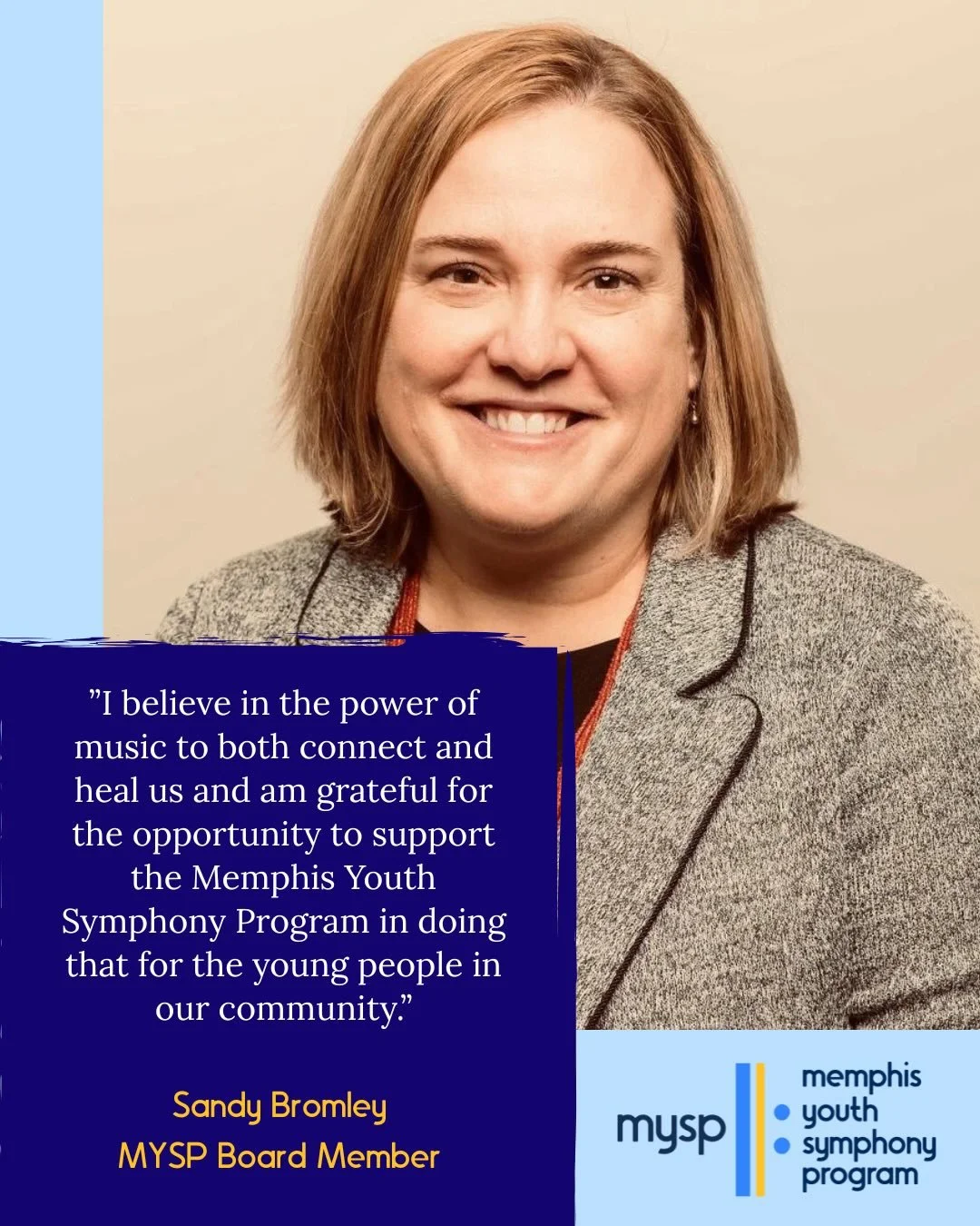 We are grateful to our board of directors for their support and guidance of the Memphis Youth Symphony Program! 💙💛🤍