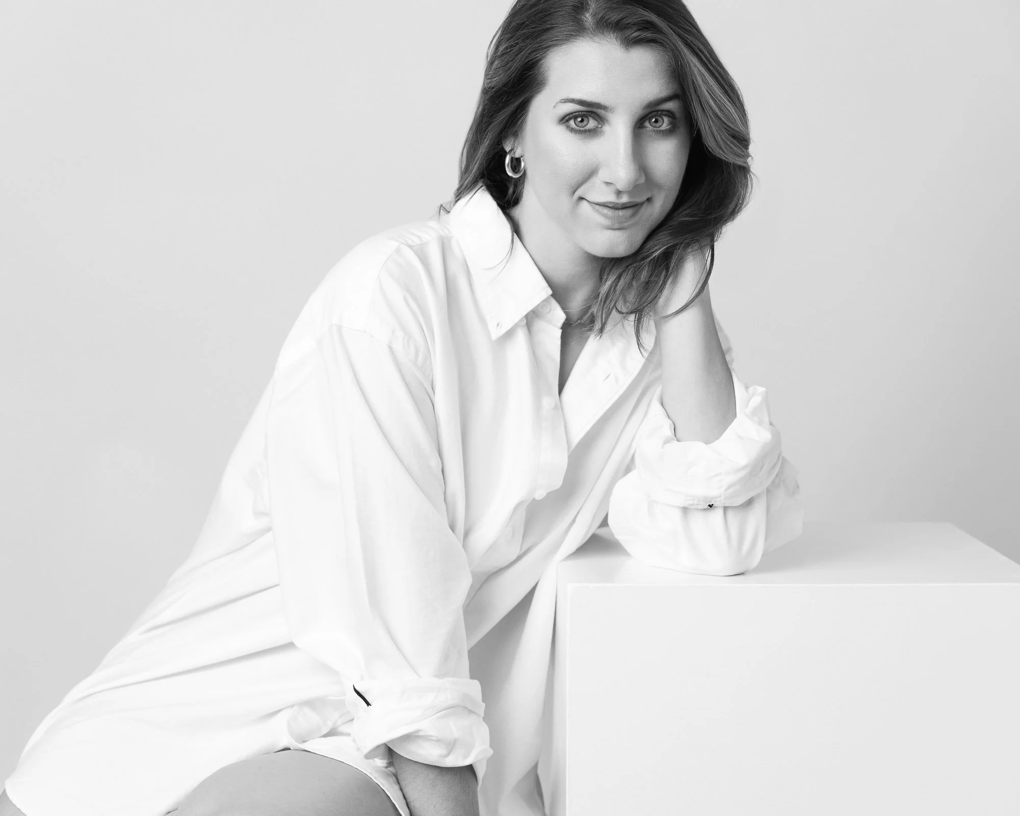 modern intimate portrait woman studio photography Chicago
