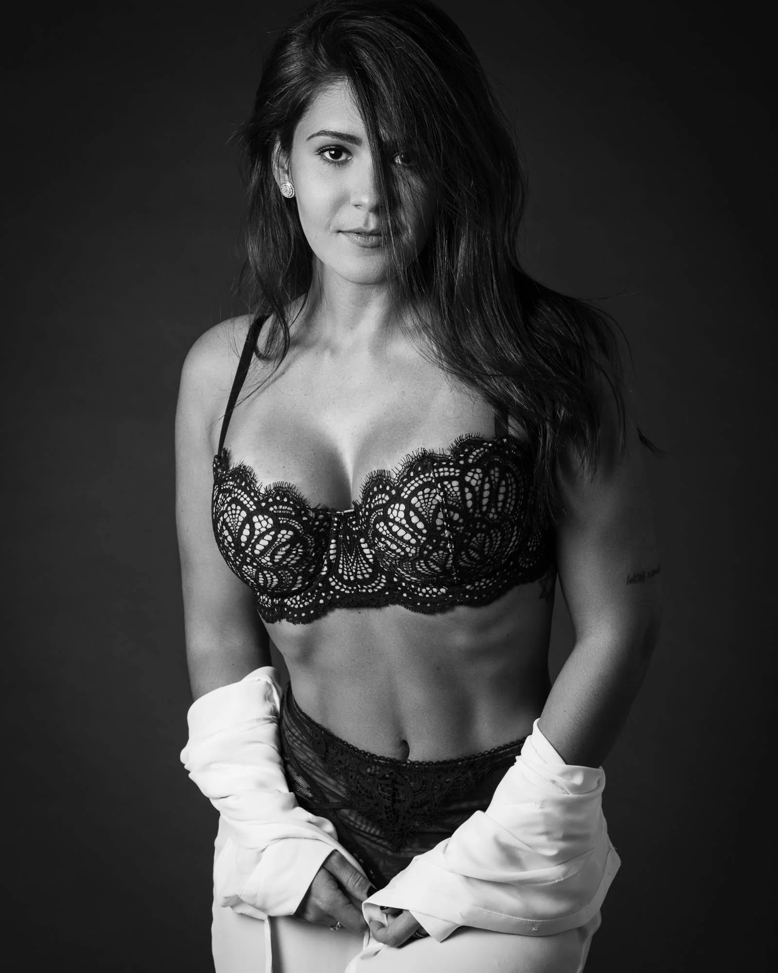 boudoir photography lingerie woman studio Chicago portrait