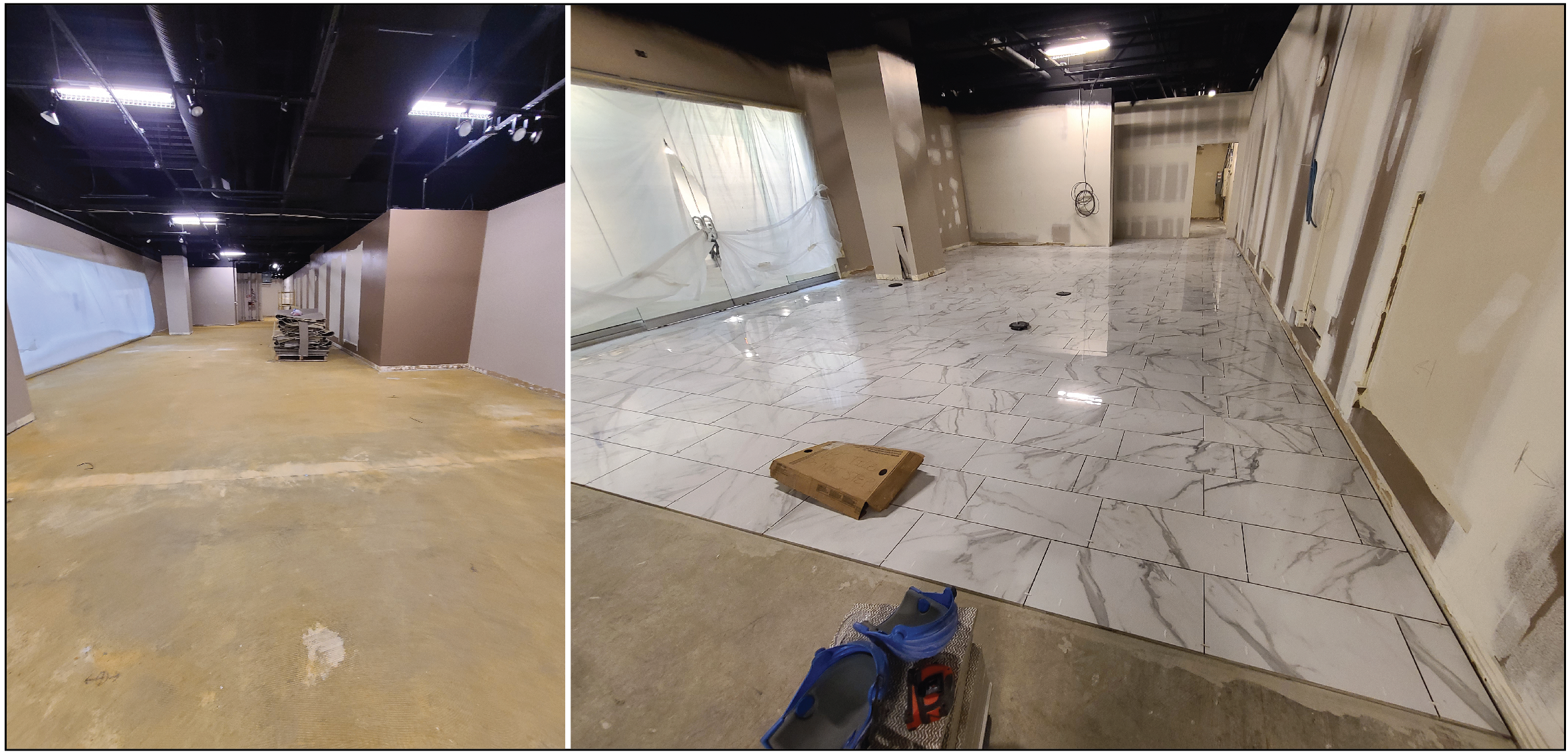 5. Showroom renovation in progress