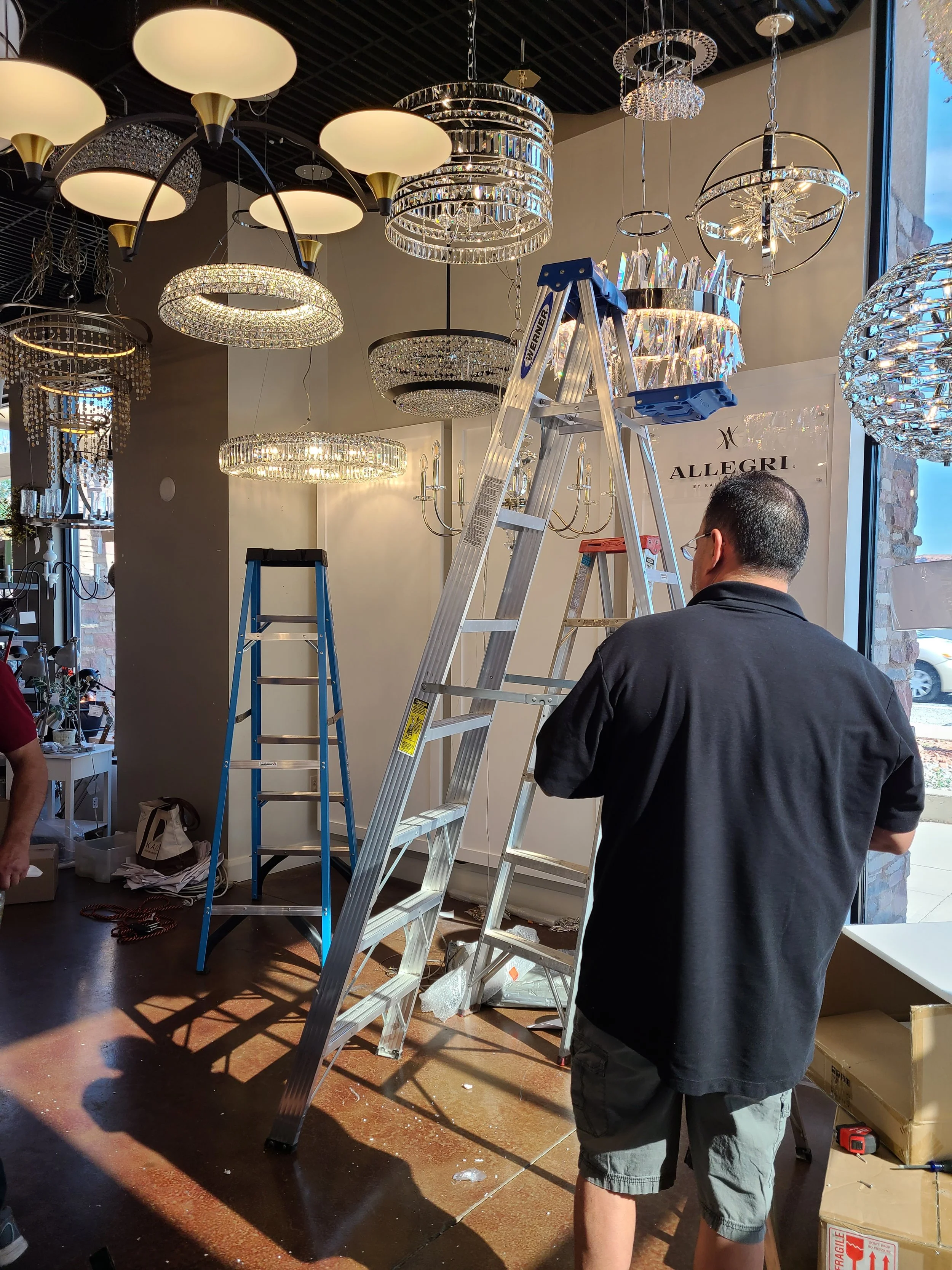 2.  Onsite installation in progress